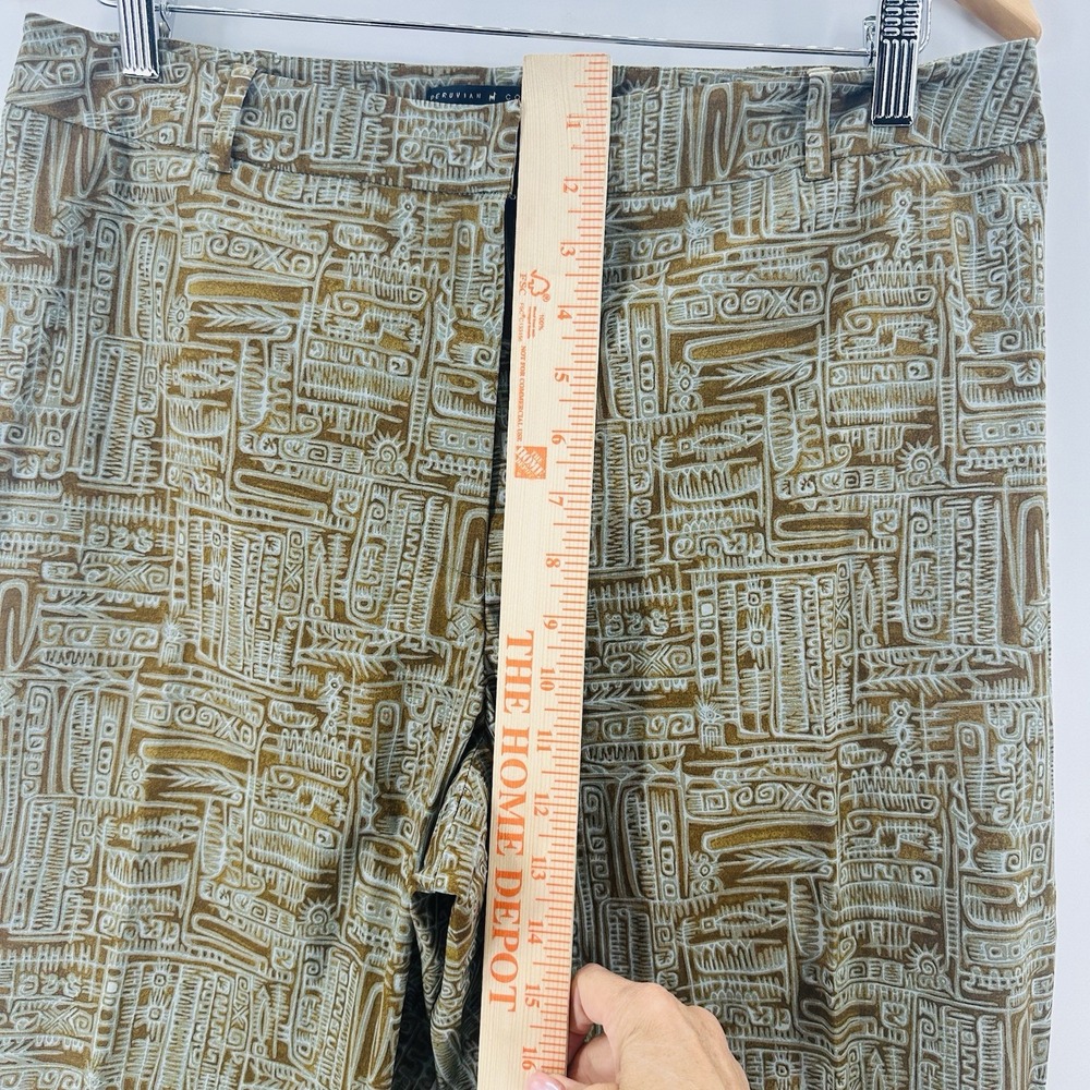 Peruvian Connection Java Pants M Pull On Elastic … - image 4